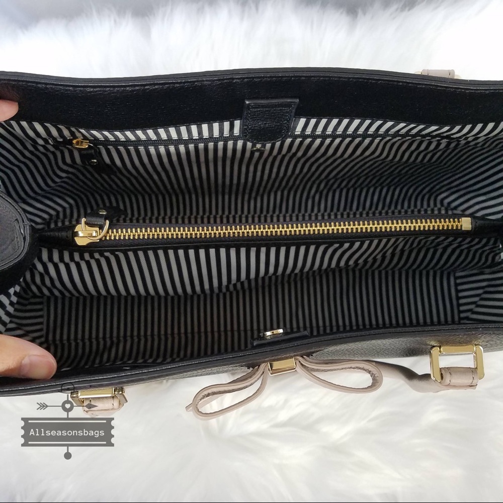 🔽 Kate spade Maryanne Henderson black handbag bow - Picture 7 of 8